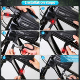 NEWBOLER Bicycle Bag Waterproof Touch Screen Cycling Bag Top Front Tube Frame MTB Road Bike Bag 6.9 Phone Case Bike Accessories